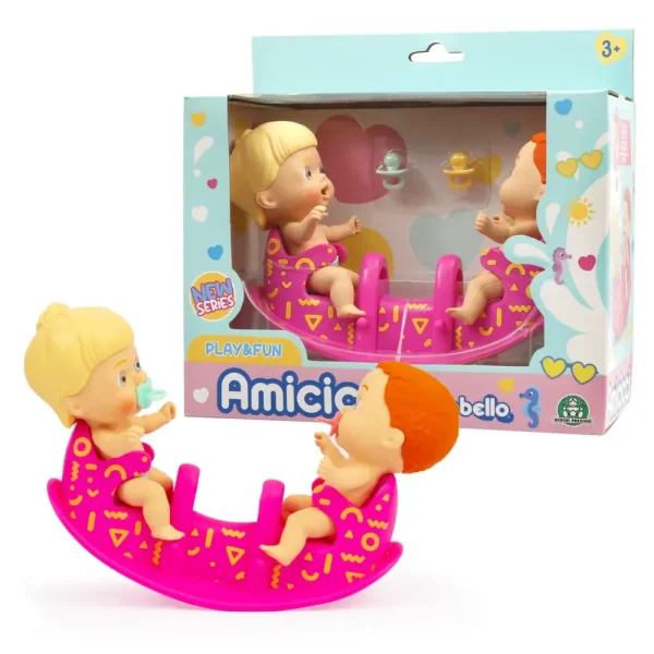 Discount Amicicci Nuovo Set Dondolo Con 2 Personaggi Inclusi Nella Confezione Mini Dolls