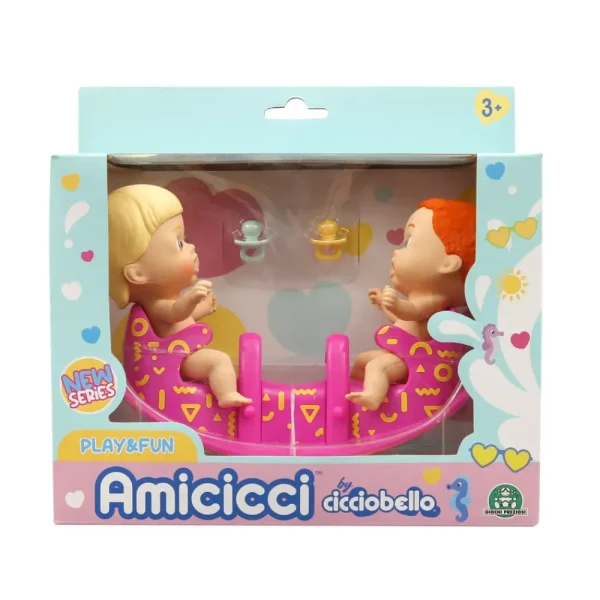 Discount Amicicci Nuovo Set Dondolo Con 2 Personaggi Inclusi Nella Confezione Mini Dolls