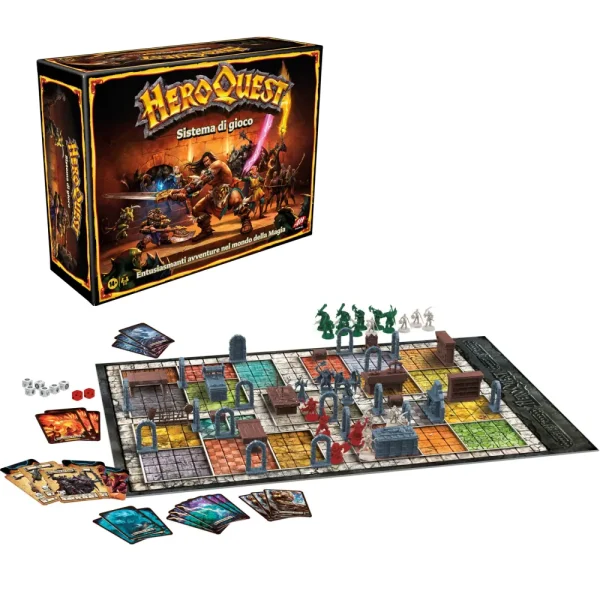 Best Avalon Hill Heroquest, Gioco Di Avventura Fantasy Con Oltre 65 Miniature, Dai 14 Anni In Su, Per 2-5 Giocatori (Versione Italiana) Giochi Di Strategia