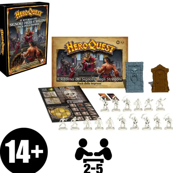 Flash Sale Avalon Hill, Heroquest, Il Ritorno Del Signore Degli Stregoni, Gioco Da Tavolo Per Adulti, Per Giocare E Necessario Avere Il Sistema Di Gioco Heroquest Giochi Di Strategia