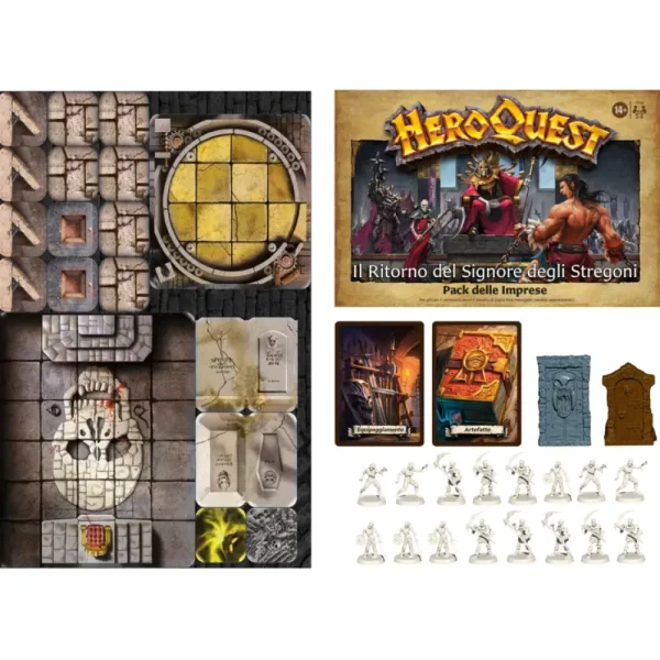 Flash Sale Avalon Hill, Heroquest, Il Ritorno Del Signore Degli Stregoni, Gioco Da Tavolo Per Adulti, Per Giocare E Necessario Avere Il Sistema Di Gioco Heroquest Giochi Di Strategia