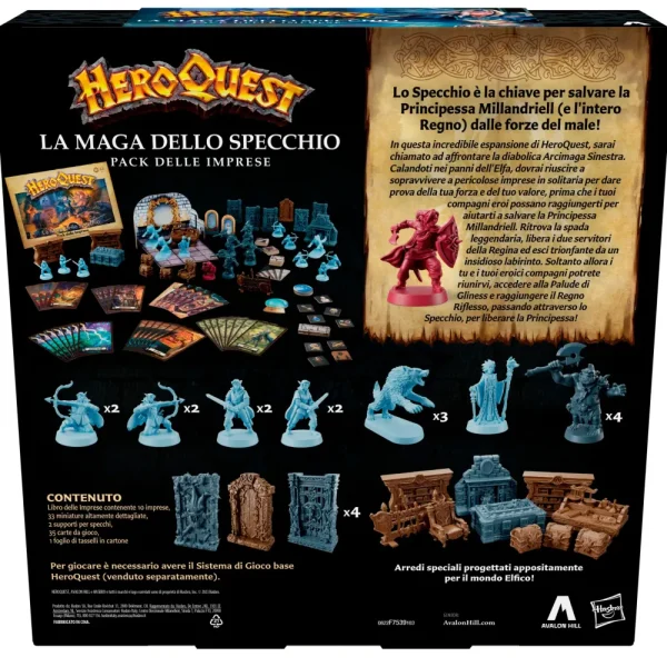 Clearance Avalon Hill, Heroquest, Pack Delle Imprese, La Maga Dello Specchio, E Necessario Avere Il Sistema Di Gioco Base Heroquest Giochi Di Strategia