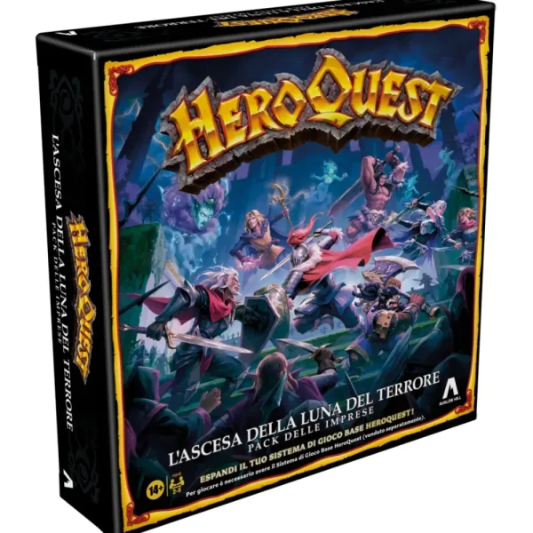 Clearance Avalon Hill, Heroquest, Pack Delle Imprese L'Ascesa Della Luna Del Terrore, E Necessario Avere Il Sistema Di Gioco Base Heroquest, Dai 14 Anni In Su Giochi Di Strategia