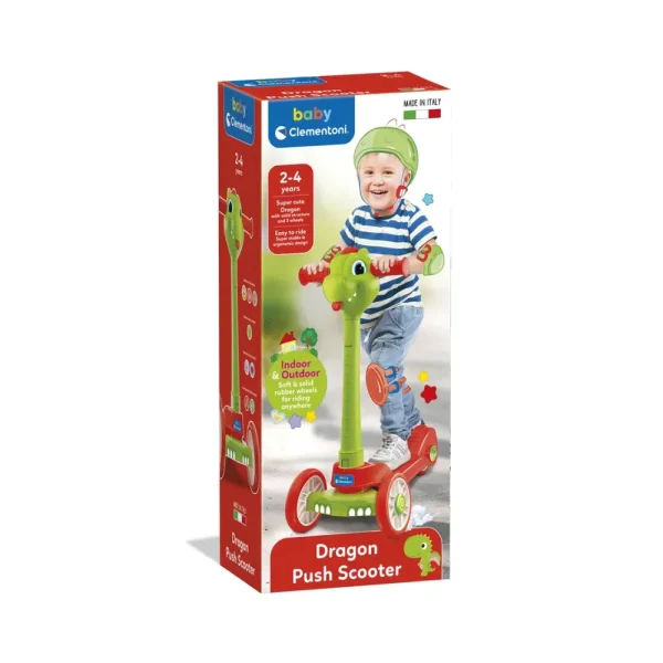 New 17738 Baby Dragon Push Scooter, Monopattino Bambini Cavalcabili E Primi Passi