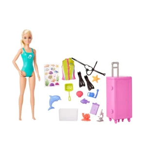 Fashion Biologa Marina, Bambola Bionda E Playset Con Laboratorio Mobile E Trolley, 10+ Accessori, Giocattolo Per Bambini, 3+ Anni, Hmh26 Fashion Dolls