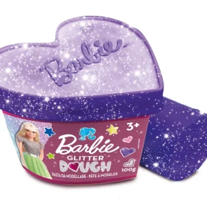 Outlet Barbie Dough Glitter Kit 500 G Mosaici, Sabbia, Glitter