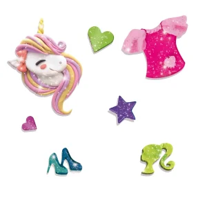 Outlet Barbie Dough Glitter Kit 500 G Mosaici, Sabbia, Glitter