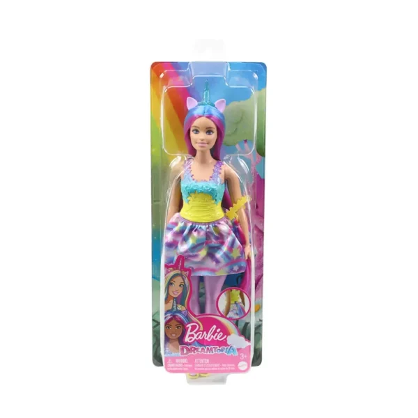 Best Dreamtopia Unicorno Bambola Curvy, Capelli Blu E Viola Con Gonna, Coda E Cerchietto Da Unicorno Rimovibili, Giocattolo Per Bambini, 3+ Anni, Hgr20 Macchinine Bambini