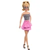 Best Fashionistas N. 213 Da Collezione 65° Anniversario, Bambola Bionda Con Top A Righe Fashion Dolls