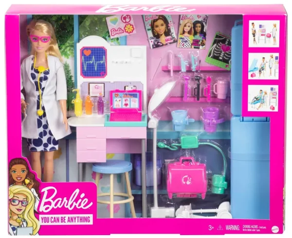 Hot Playset Con Bambola Medico, 20+ Accessori Medici E Tavolo Da Visita Fashion Dolls