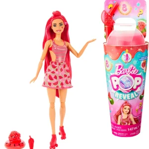 Shop Pop! Reveal Serie Frutta Bambola, Tema Spremuta Di Anguria Con 8 Sorprese Tra Cui Cucciolo E Accessori Slime Fashion Dolls