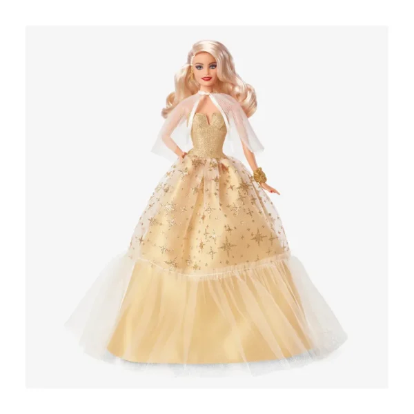 Flash Sale Signature Magia Delle Feste 2023, Bambola Da Collezione Con Capelli Biondi E Abito Dorato, Confezione Da Esporre, Regalo Per Le Feste, 6+ Anni, Hjx04 Fashion Dolls