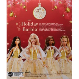 Flash Sale Signature Magia Delle Feste 2023, Bambola Da Collezione Con Capelli Biondi E Abito Dorato, Confezione Da Esporre, Regalo Per Le Feste, 6+ Anni, Hjx04 Fashion Dolls