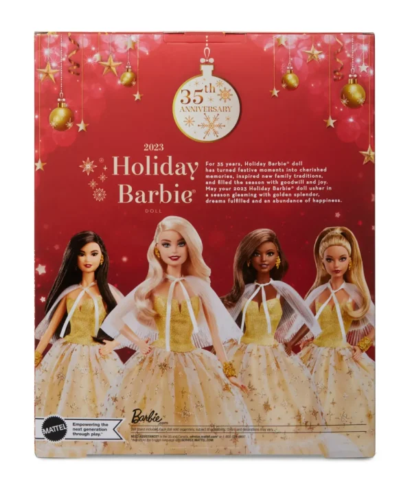 Flash Sale Signature Magia Delle Feste 2023, Bambola Da Collezione Con Capelli Biondi E Abito Dorato, Confezione Da Esporre, Regalo Per Le Feste, 6+ Anni, Hjx04 Fashion Dolls