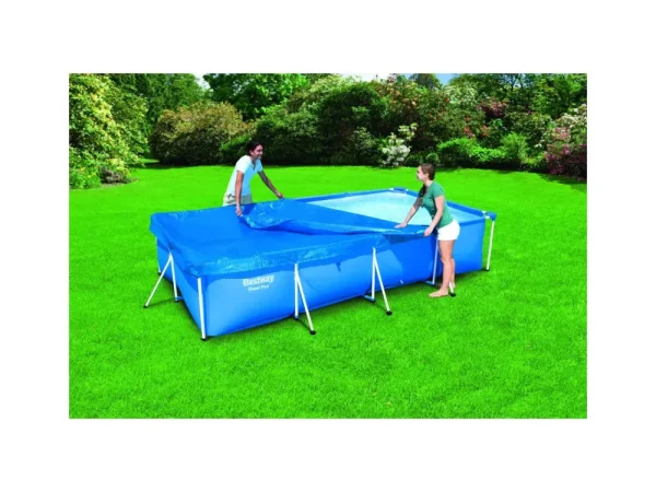 New Copripiscina Steel Pro Frame Rettangolare 400X211X81 Cm Piscine Da Giardino