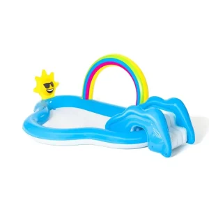 Sale Play Center Arcobaleno 257X145X91 Cm Con Scivolo E Sole Spruzzo Gonfiabili Per Bambini