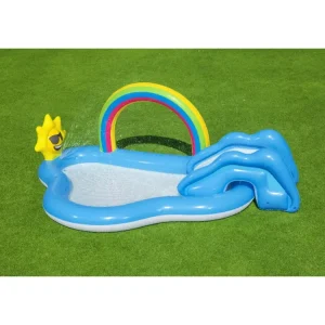 Sale Play Center Arcobaleno 257X145X91 Cm Con Scivolo E Sole Spruzzo Gonfiabili Per Bambini