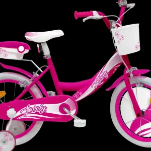 New Bicicletta 16 Fucsia 2 Freni Caliper Bauletto, Cestello E Disco Colorato Nella Ruota Anteriore Inclusi Adatta Per Bambini Dai 8-12 Anni Biciclette Per Bambini