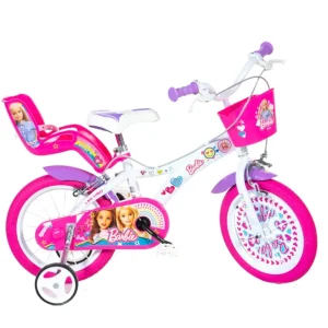 Sale Bicicletta 14 . Disco Ruota, Stabilizzatori, Porta Bambola E Cestino Anteriore Adatta Dai 5 Ai 7 Anni Biciclette Per Bambini