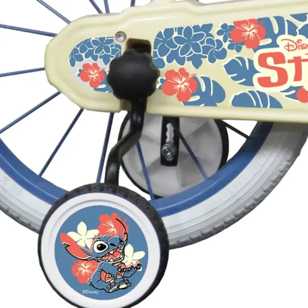 Discount Bicicletta Da 16 Pollici Di Stitch, Con Cestino E Portabambole Biciclette Per Bambini