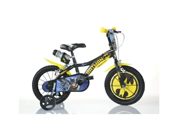 Sale Bicicletta Da Bambino Batman Ruota 16 Pollici Con Rotelle, Freno E Scudo Anteriore Adatta A 8 -12 Anni Ideale Per Imparare A Pedalare In Autonomia Con Massima Sicurezza Biciclette Per Bambini