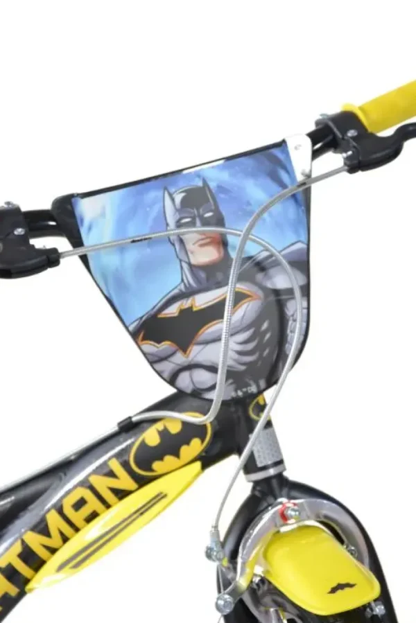 Outlet Bicicletta Da Bambino Batman Ruota 12 Pollici Con Rotelle, Freno E Scudo Anteriore Adatta A 3-5 Anni Ideale Per Imparare A Pedalare In Autonomia Con Massima Sicurezza Biciclette Per Bambini