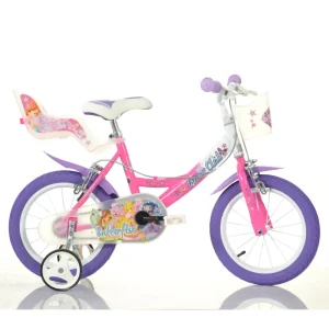 Hot Bicicletta 16" Con Portabambola, Freno E Cestino Anteriore Adatta Per Bambini Di 6-8 Anni Biciclette Per Bambini