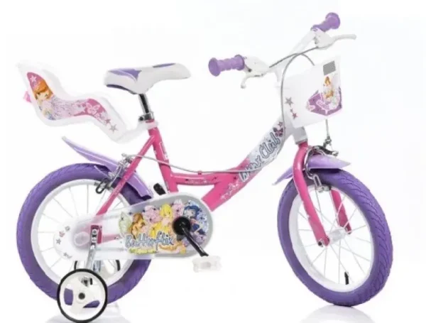 Hot Bicicletta 16" Con Portabambola, Freno E Cestino Anteriore Adatta Per Bambini Di 6-8 Anni Biciclette Per Bambini