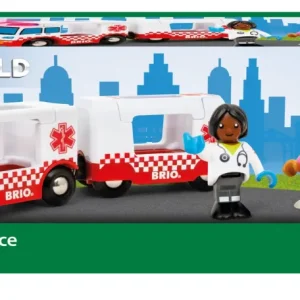 Flash Sale World Ambulanza Di Soccorso 36035 | Accessori Per Set Di Trenini Per Bambini Dai 3 Anni In Su Costruzioni In Legno