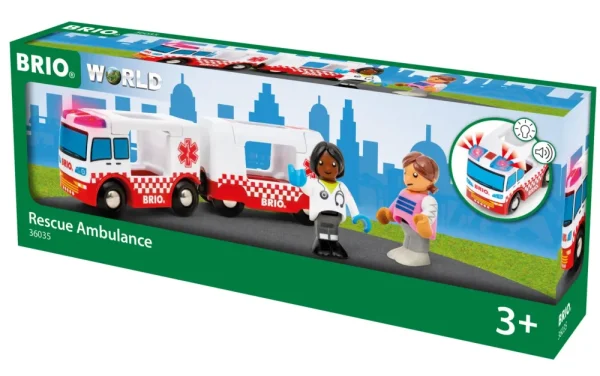 Flash Sale World Ambulanza Di Soccorso 36035 | Accessori Per Set Di Trenini Per Bambini Dai 3 Anni In Su Costruzioni In Legno