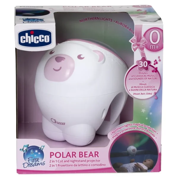 Discount Proiettore Orso Polare Rosa, First Dreams, 0M+ Giochi Per Passeggino E Culla