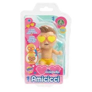 Hot Cicciobello Amicicci Beach Elvis Con Occhiali Dotati Di Lenti Che Cambiano Colore Quando Sono Esposti Al Sole Mini Dolls