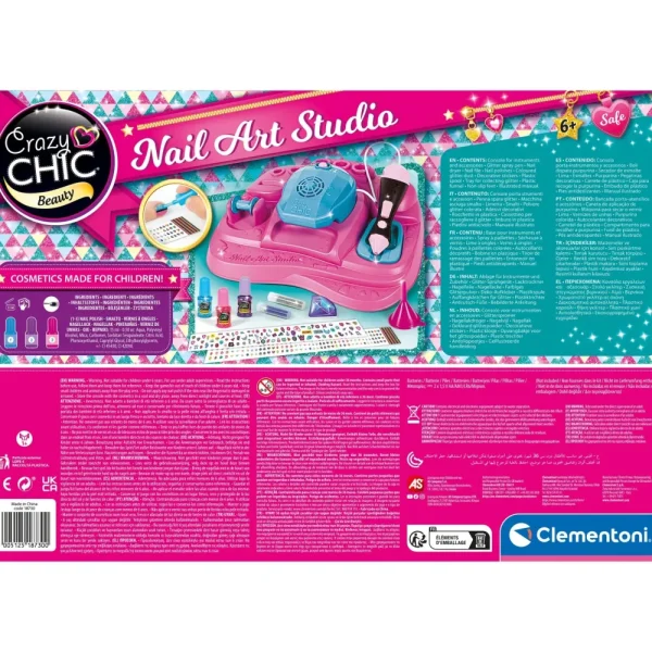 Sale Clementoni 18730 Nail Art Studio, Set Unghie Per Bambine Moda, Gioielli, Decorazioni, Cosmetici