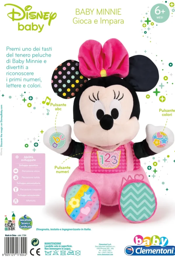 Fashion Clementoni 17304 Minnie Peluche Neonati