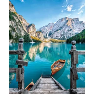 Cheap Puzzle High Quality Collection Braies Lake 500 Pezzi, Puzzle Adulti Puzzle 500 Pezzi