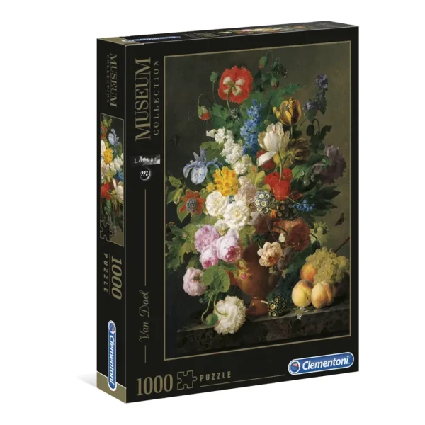 Discount Puzzle Museum Collection Van Dael, "Bowl Of Flowers" 1000 Pezzi, Puzzle Adulti Puzzle 1000 Pezzi