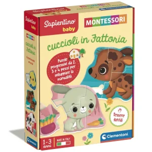 Hot Clementoni Baby Montessori I Cuccioli In Fattoria Primi Apprendimenti