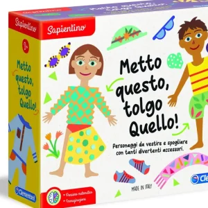 Fashion Clementoni 16129--Metto Questo, Tolgo Quello, Gioco Educativo, Multicolore, 16129 Primi Apprendimenti