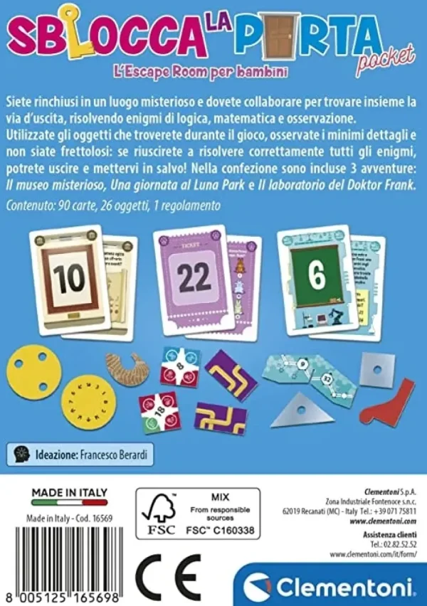 Store Sblocca La Porta Pocket Giochi Di Societa Per Bambini