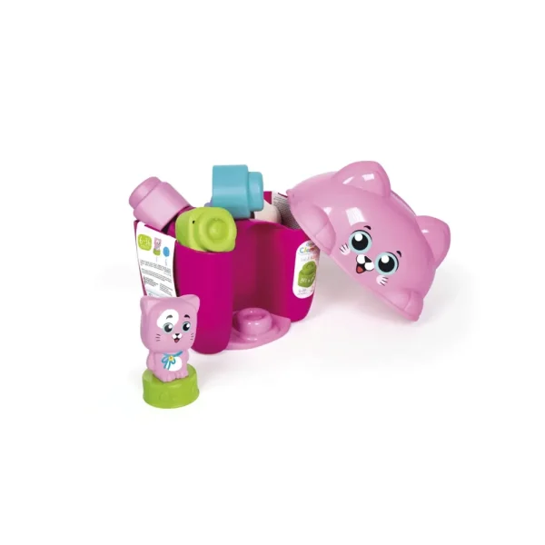 Discount Clementoni Soft Cat & Kitten Bucket, Mattoncini Morbidi Costruzioni Bambini