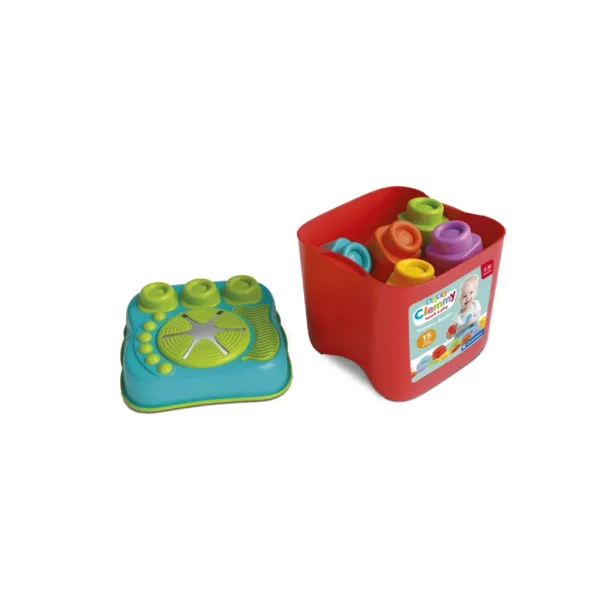 Cheap Clementoni Soft Touch, Build And Play Sensory Bucket, Mattoncini Morbidi Costruzioni Bambini