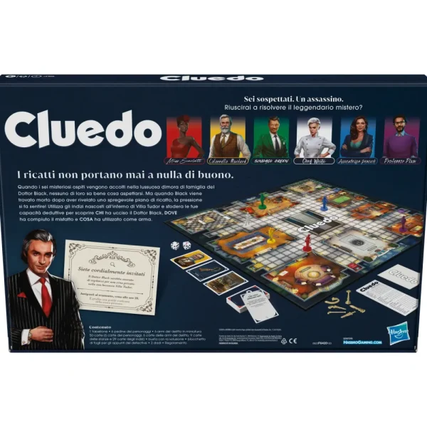 Shop Cluedo Classico Refresh, Gioco In Scatola , Giochi Di Mistero, Giochi Investigativi, Giochi Per La Famiglia Per Bambini E Adulti Giochi In Scatola Per Famiglia