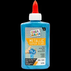 New Colla Metallizata 147 Ml Blu Mosaici, Sabbia, Glitter