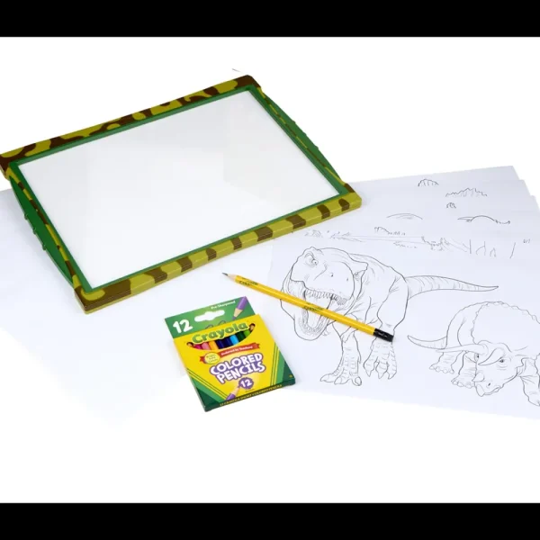 Hot Lavagnetta Luminosa Dinosauri Light-Up Tracing Pad Kit Artistici E Pittura