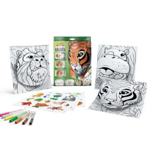 Online Pops 3D Activity Set Tigre E Giungla Colora E Crea Disegni Tridimensionali Kit Artistici E Pittura