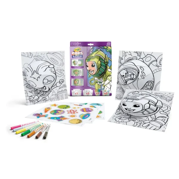 Best Sale Pops 3D Activity Set Spazio E Astronauti Colora E Crea Disegni Tridimensionali Kit Artistici E Pittura