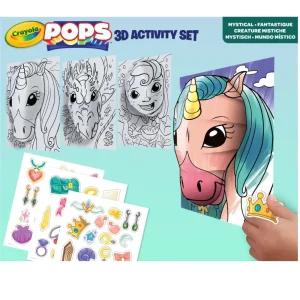 Outlet Pops 3D Activity Set Unicorno E Creature Fantastiche Colora E Crea Disegni Tridimensionali Kit Artistici E Pittura