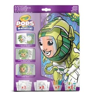 Best Sale Pops 3D Activity Set Spazio E Astronauti Colora E Crea Disegni Tridimensionali Kit Artistici E Pittura