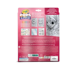 Clearance Pops 3D Activity Set Fatina E Animali Fantastici Colora E Crea Disegni Tridimensionali Kit Artistici E Pittura