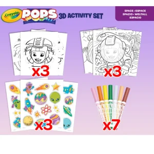 Best Sale Pops 3D Activity Set Spazio E Astronauti Colora E Crea Disegni Tridimensionali Kit Artistici E Pittura